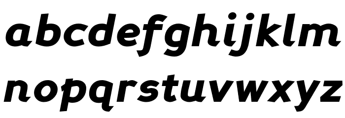 Perspective Sans Black Italic Font LOWERCASE
