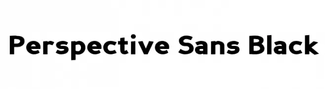Perspective Sans Black  フリーフォントのダウンロード