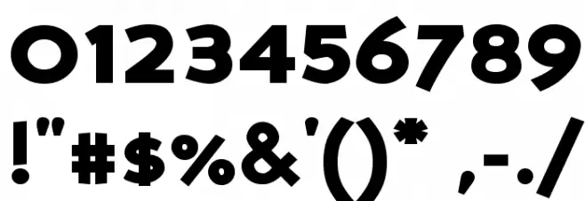 Perspective Sans Black Font OTHER CHARS