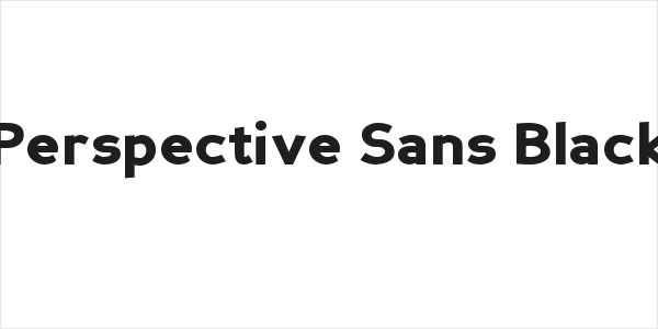 Perspective Sans Black Logo