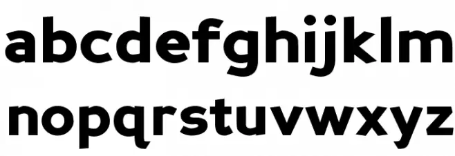 Perspective Sans Black Font LOWERCASE