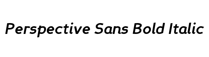 Perspective Sans Bold Italic Fonte