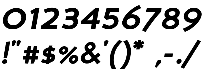 Perspective Sans Bold Italic Font Alte caractere