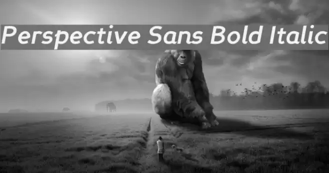 Perspective Sans Bold Italic フォント examples