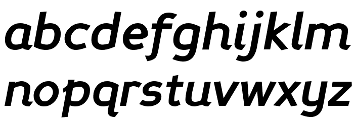 Perspective Sans Bold Italic Font Litere mici