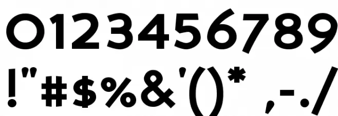 Perspective Sans Bold Font OTHER CHARS