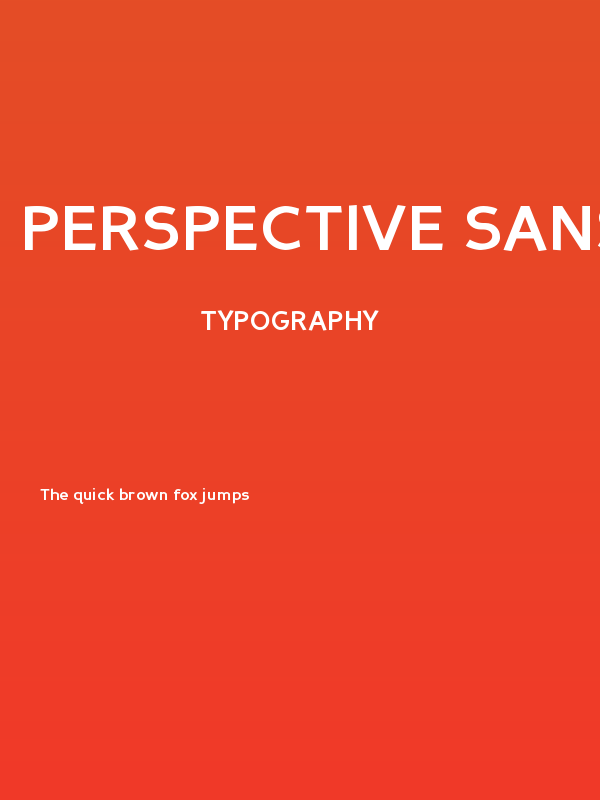 Perspective Sans Bold Poster