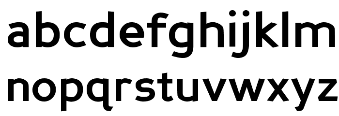 Perspective Sans Bold Font LOWERCASE