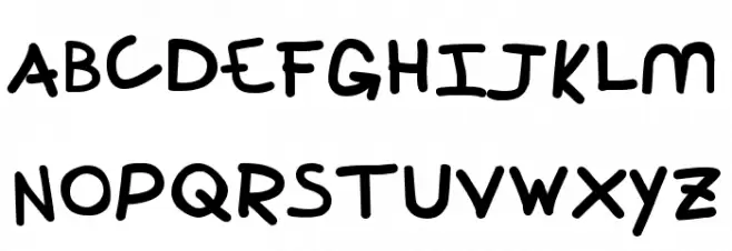 Perspective Font LOWERCASE
