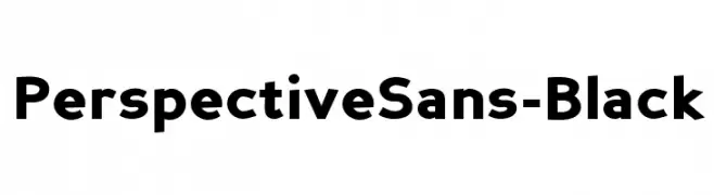 PerspectiveSans-Black  नि: शुल्क फ़ॉन्ट्स डाउनलोड
