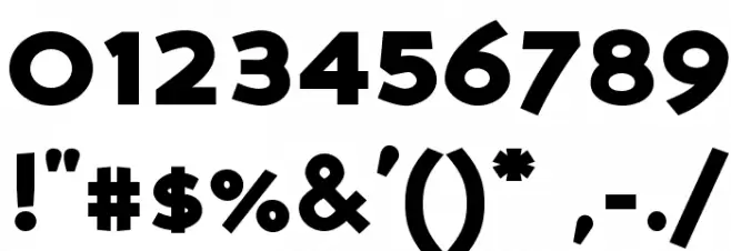 PerspectiveSans-Black Font OTHER CHARS