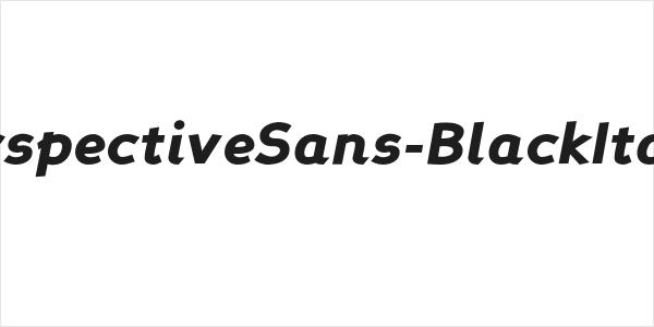 PerspectiveSans-BlackItalic Logo