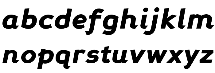 PerspectiveSans-BlackItalic Font LOWERCASE