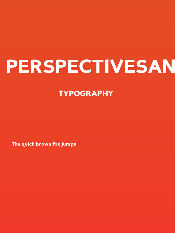 PerspectiveSans-Black Poster