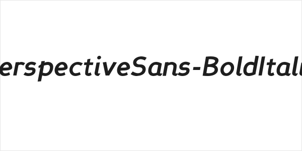 PerspectiveSans-BoldItalic Logo