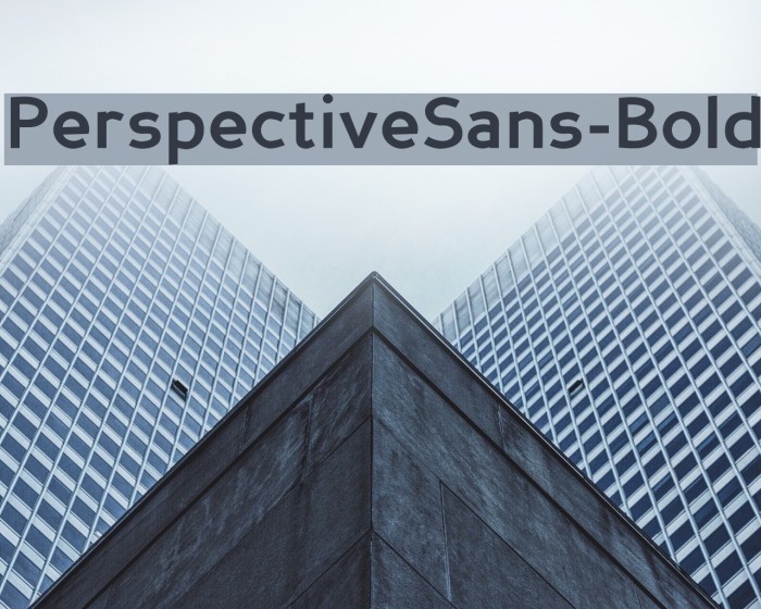 PerspectiveSans-Bold Font examples