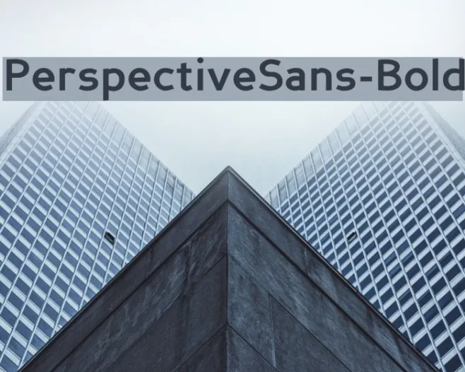 PerspectiveSans-Bold Example 3