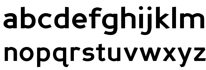 PerspectiveSans-Bold Font LOWERCASE