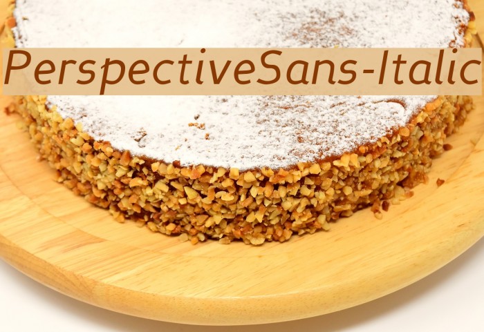 PerspectiveSans-Italic Font examples
