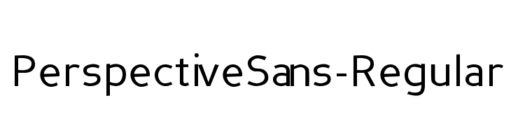 PerspectiveSans-Regular  Frei Schriftart Herunterladen
