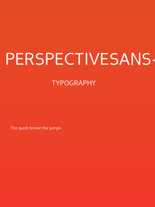 PerspectiveSans-Regular Poster