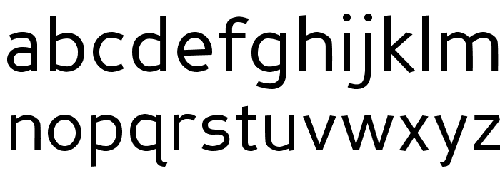 PerspectiveSans-Regular Font LOWERCASE