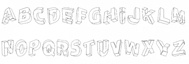 Perspectivo Dis tfb Font Litere mari