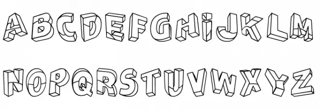 Perspectivo tfb フォント 大文字