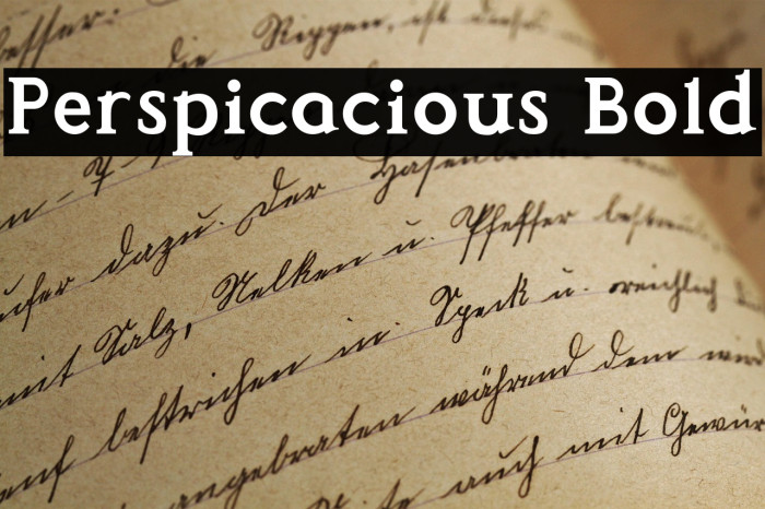 Perspicacious Bold Example 3