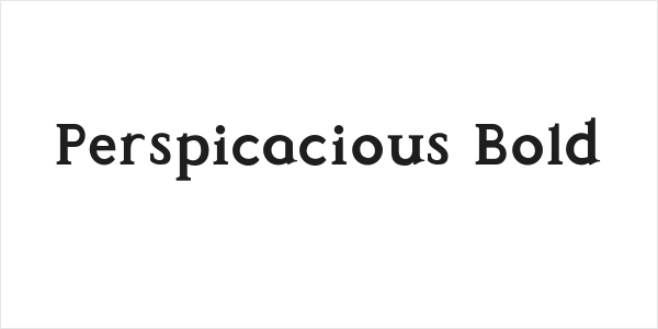 Perspicacious Bold Logo