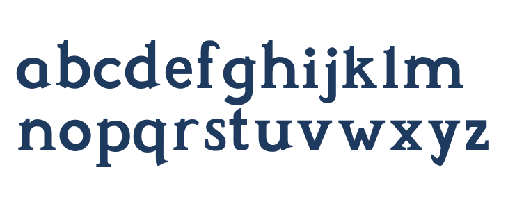 Perspicacious Bold Lowercase