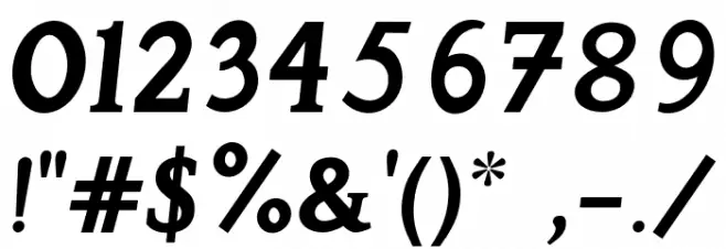 Perspicacious Italic Bold Font OTHER CHARS