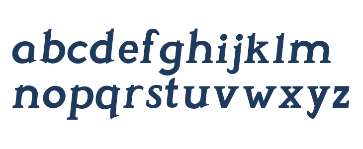 Perspicacious Italic Bold Lowercase