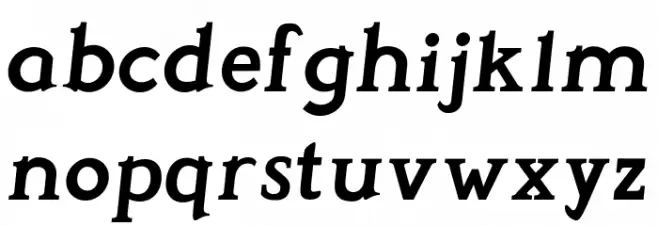Perspicacious Italic Bold फ़ॉन्ट लोअरकेस