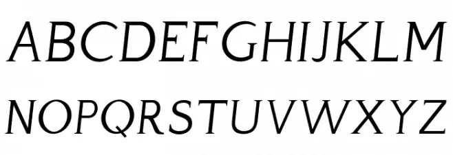 Perspicacious Italic Light Schriftart Groß