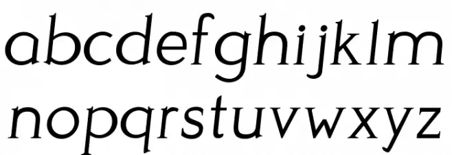 Perspicacious Italic Light Font Litere mici