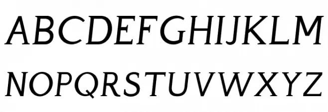 Perspicacious Italic Regular 字体 大写