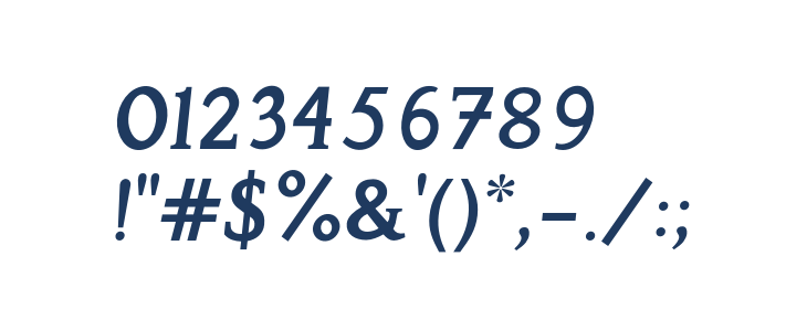 Perspicacious Italic SemiBold Other Characters