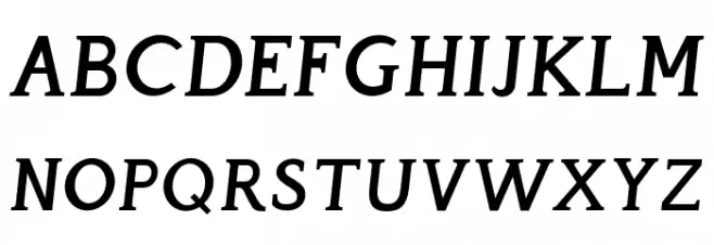Perspicacious Italic SemiBold Polices MAJUSCULES