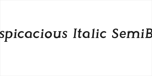 Perspicacious Italic SemiBold Logo