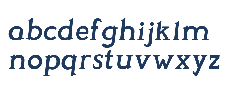 Perspicacious Italic SemiBold Lowercase