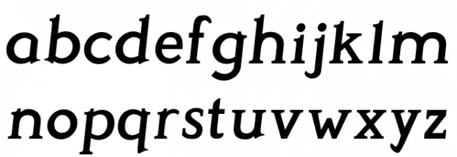 Perspicacious Italic SemiBold フォント 小文字