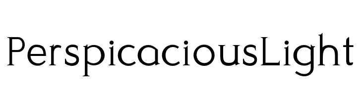 Perspicacious Light  免费字体下载