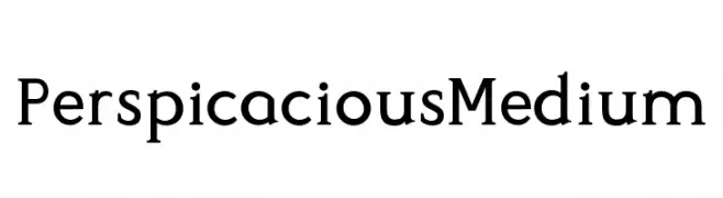 Perspicacious Medium  font caratteri gratis