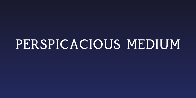 Perspicacious Medium Social Header