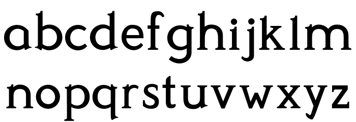 Perspicacious Medium Font LOWERCASE