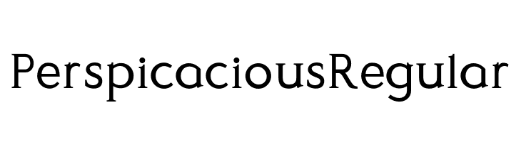 Perspicacious Regular  Free Fonts Download