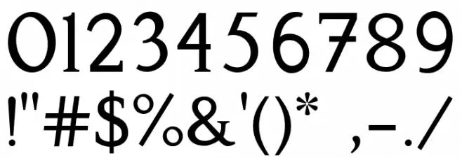 Perspicacious Regular Font OTHER CHARS