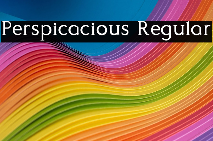 Perspicacious Regular Example 1