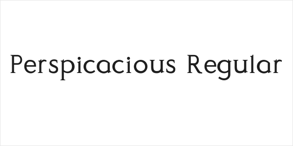 Perspicacious Regular Logo